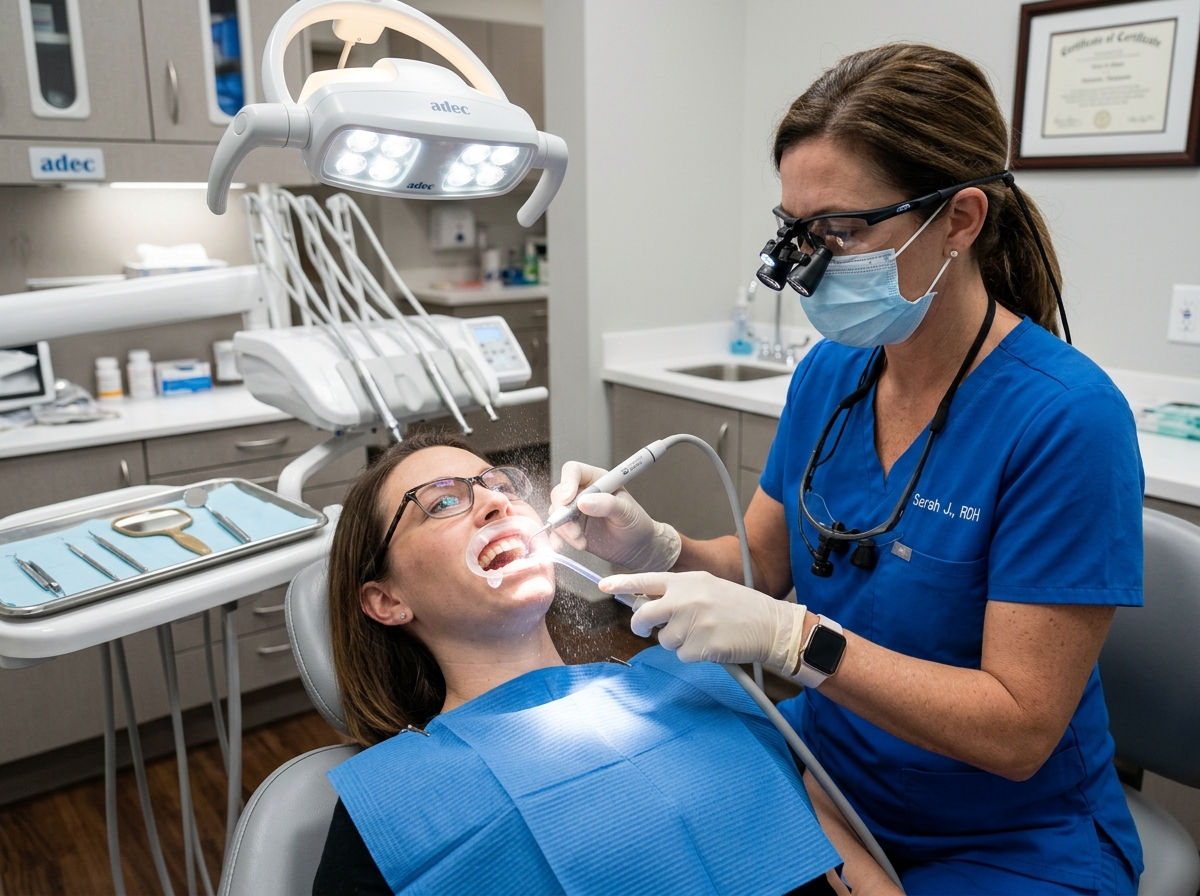 Limpieza bucal profunda con tecnología ultrasónica